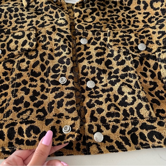 RE/DONE Cheetah Crop Jacket XS - Picture 12 of 13